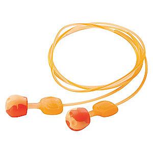 Howard Leight 28dB Reusable Pod-Shape Ear Plugs; Corded, Orange, Universal