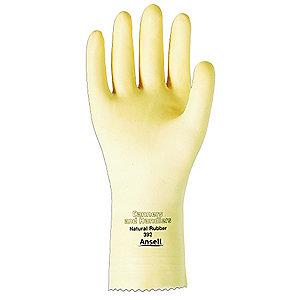 Ansell Chemical Resistant Gloves, Unlined Lining, Natural, PR 1