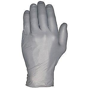Ansell 9-1/2" Powder Free Unlined Nitrile Disposable Gloves, Anthracite, L, 100