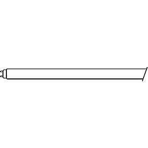 GE 36" 30W Linear Fluorescent Lamp, T8, Medium Bi-Pin (G13), 2125 lm, 3000K