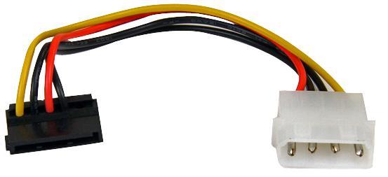 Startech Molex LP4 Male to Right Angled SATA Female Power Cable Adapter, 15cm