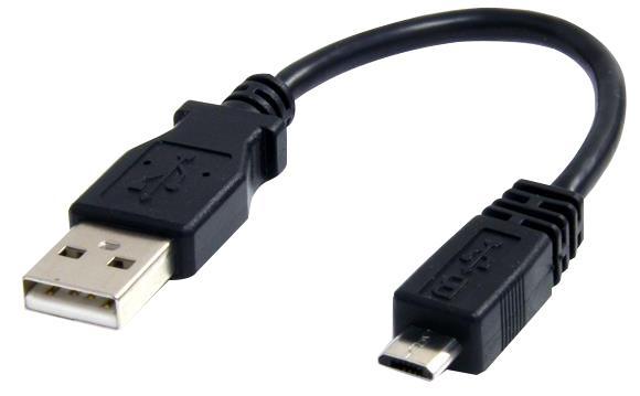 Startech 0.15m USB A Male To Micro B Male Lead