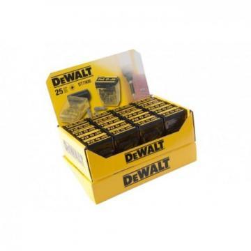 Dewalt Pozi Screwdriver Bit Boxes PZ2 x 25mm 25 Pack - Display Pack of 20