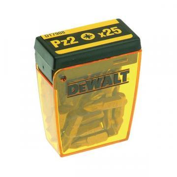 Dewalt Pozi Screwdriver Bit Box PZ2 x 25mm 25 Pack