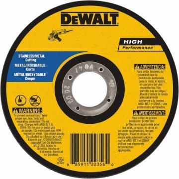 Dewalt 4" Type 1 Aluminum Oxide Cut-Off Wheel, 3/8" Arbor, 1/16"-Thick