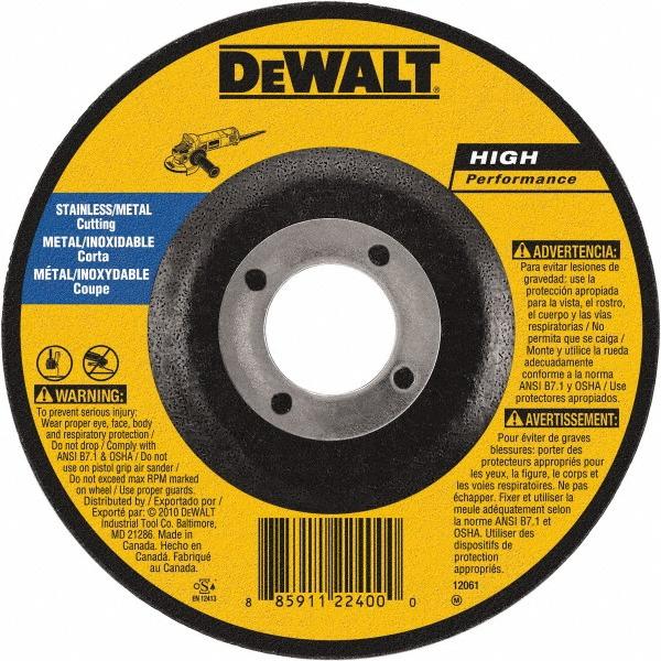 Dewalt 3" Type 1 Aluminum Oxide Cut-Off Wheel, 1/4" Arbor, 1/8"-Thick