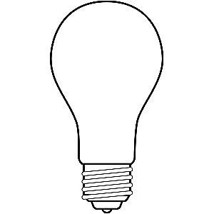 GE 70/170/240W Incandescent Lamp, A21, Medium Screw (E26), 3600/2800/800 lm