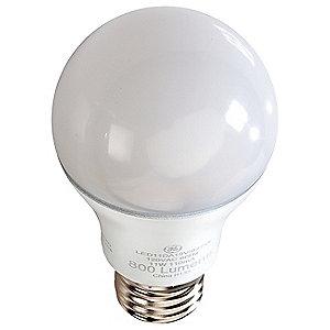 GE 7.0W LED Lamp, A19, Medium Screw (E26), 500 lm, 5000K