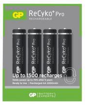 GP ReCyko+ Pro NiMH Rechargeable AA Batteries 2000mAh 4 Pack