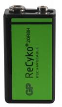 GP ReCyko+ NiMH Rechargeable 9V Battery 200mAh Single Pack (Bulk)