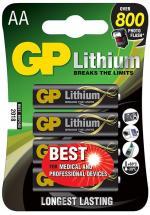 GP Lithium AA Batteries 4 Pack