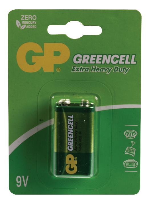 GP GreenCell X-Heavy Duty 9V Battery