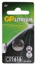 GP CR1616 Lithium Button Cell 3V Battery