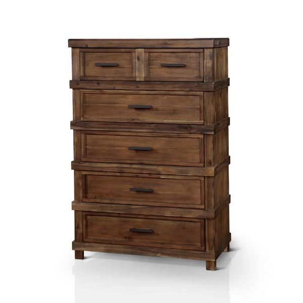 Furniture of America Stamson Rustic Antique Oak 6-drawer Chest