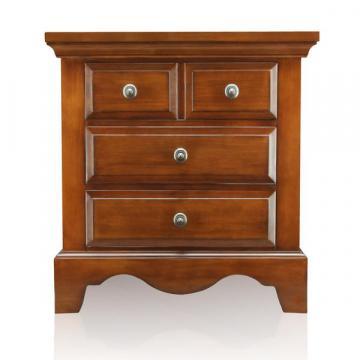 Furniture of America Springbay Light Walnut 3-drawer Nightstand