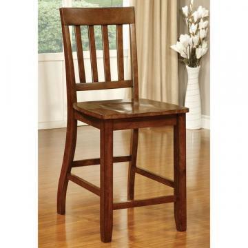 Furniture of America Ralphie Dark Oak Counter Height Dining Chair (Set of 2)
