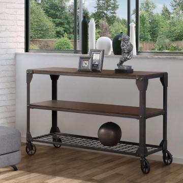 Furniture of America Karina Industrial Style Sofa Table