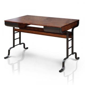 Furniture of America Ilios Transitional Two-Tone Storage Writing Desk