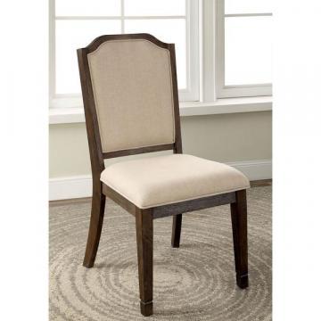 Furniture of America Haylette Rustic Brown Dining Chair (Set of 2)