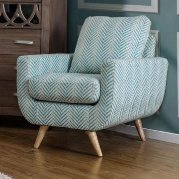 Furniture of America Carissa Mid-Century Modern Fabric Accent Chair