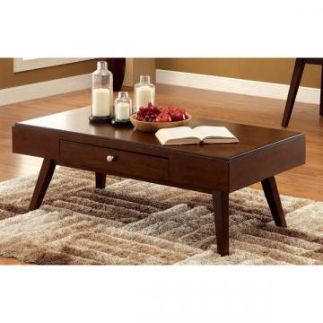 Furniture of America Baine Mid-century Brown Cherry Coffee Table