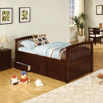 Furniture of America Arthens Walnut Twin-size Captain Bed