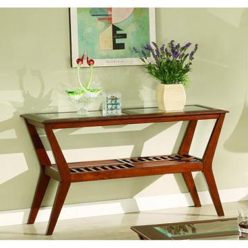 Furniture of America Artesia Glass-top Sofa Table