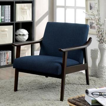 Furniture of America Alessima Mid-Century Linen Arm Chair