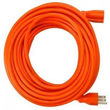 Master Electrician Extension Cord, 16/3 SJTW Orange Round Vinyl, 100 Foot