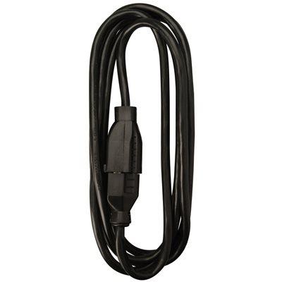 Master Electrician Extension Cord, 16/3 SJOW Black Round Vinyl, 10 Foot