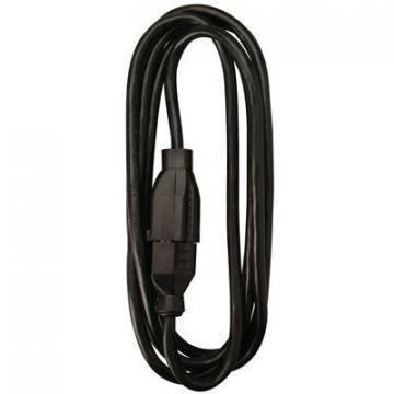 Master Electrician Extension Cord, 16/2 SJOW Black Round Vinyl, 15 Foot
