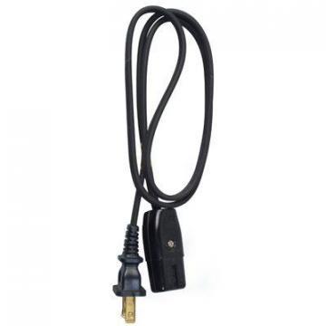 Master Electrician 3 Foot 18/2 HPN Black Miniature Plug Appliance Cord