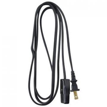 Master Electrician 6 Foot 18/2 HPN Black Miniature Plug Appliance Cord