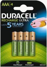 Duracell Recharge Ultra AAA Batteries with DuraLock 850mAh 4 Pack