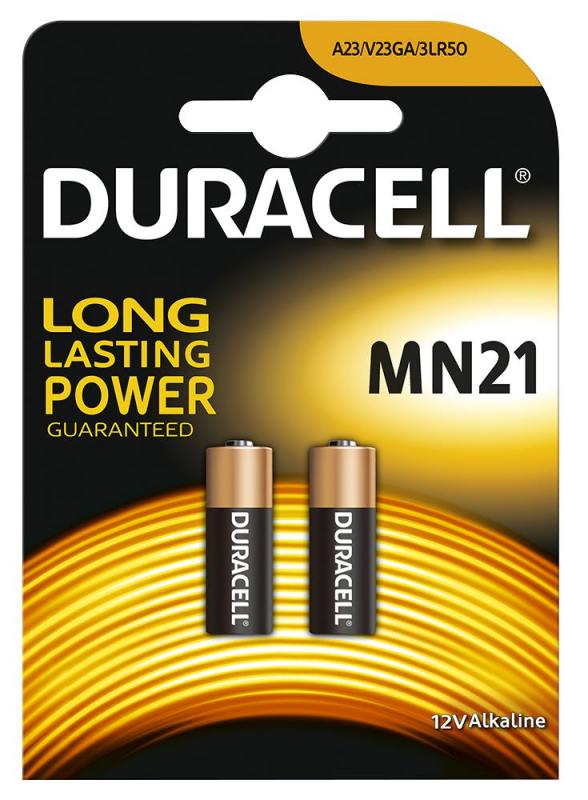 Duracell MN21 12V Car Alarm/Transmitter Batteries, 2 Pack