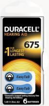 Duracell 675 EasyTab Hearing Aid Batteries 6 Pack