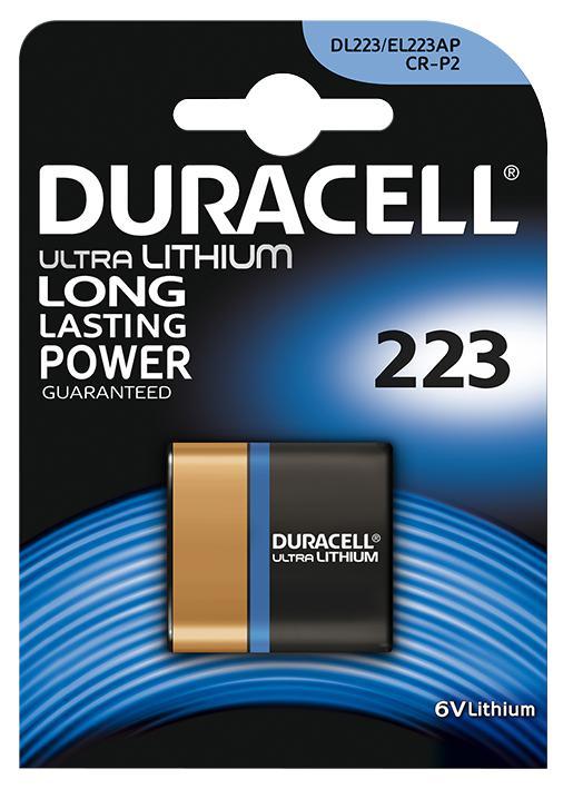 Duracell Ultra 6V Lithium 223 Camera Battery