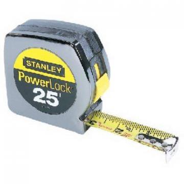 Stanley Powerlock Tape Measure, 25-Ft. x 1"