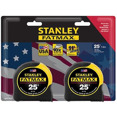 Stanley Fatmax Tape Measure, 25-Ft., 2-Pk.