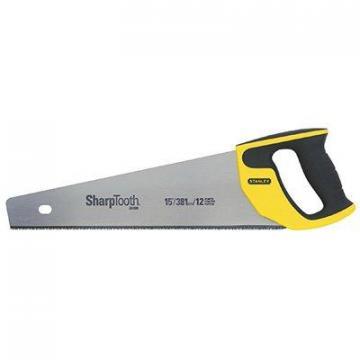 Stanley Sharptooth Hand Saw, 15" 12-TPI