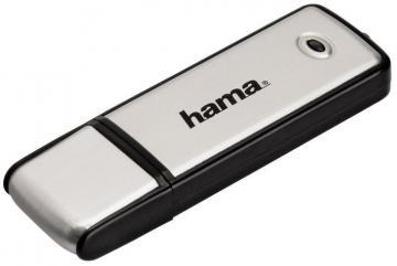 Hama 32GB Fancy USB 2.0 Flash Drive - 10 MB/s, Black/Silver