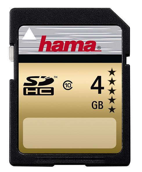 Hama 4GB Class 10 Gold SDHC Card - 22 MB/s