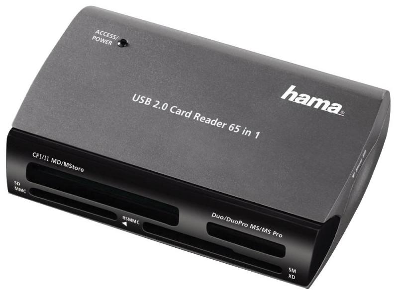 Hama 65-in-1 USB 2.0 Memory Card Reader