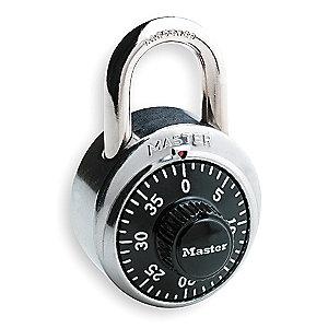 Master Lock Combination Padlock Center-Dial Location, 3/4"