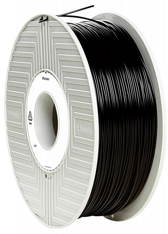 Verbatim 2.85mm Black ABS Filament for 3D Printer, 144m Reel, 1kg
