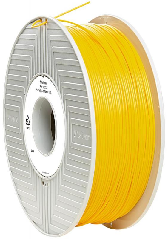 Verbatim 1.75mm Yellow PLA Filament for 3D Printer, 334m Reel, 1kg