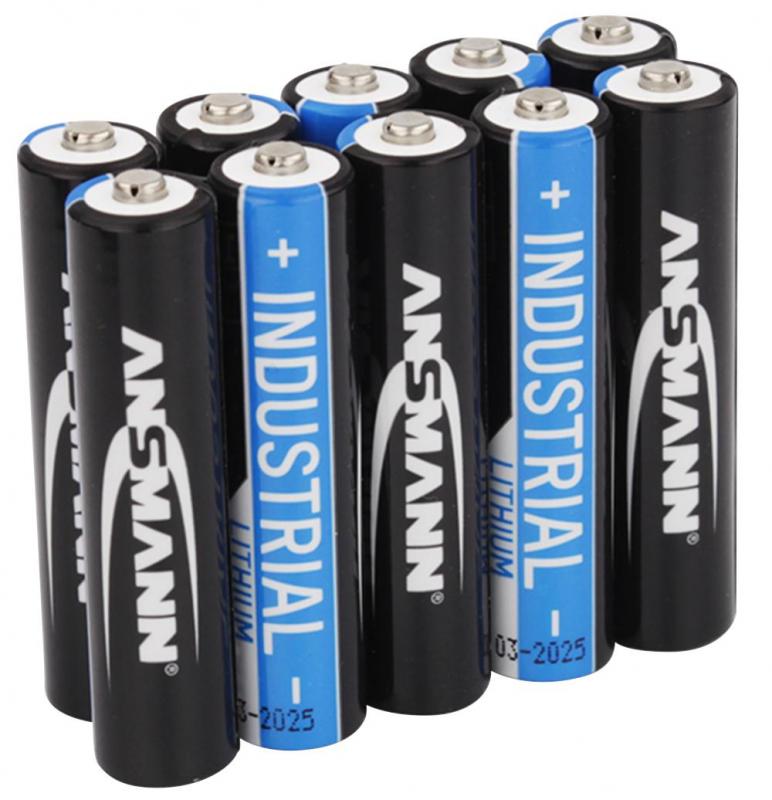 Ansmann AAA Industrial Lithium Batteries 10 Pack