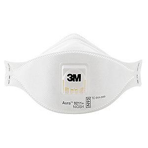 3M N95 Disposable Particulate Respirator, White, Universal, 10PK