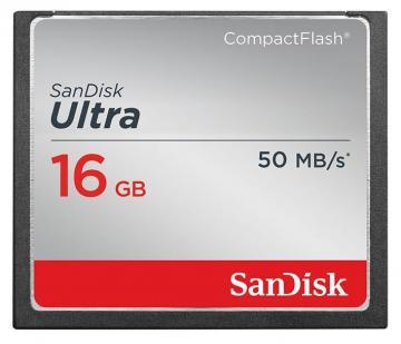 Sandisk 16GB Ultra CompactFlash Memory Card - 50 MB/s