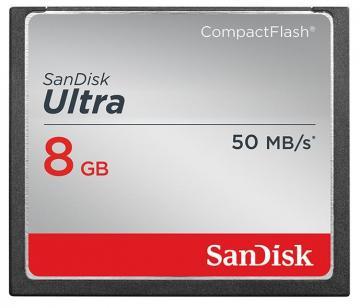 Sandisk 8GB Ultra CompactFlash Memory Card - 50 MB/s
